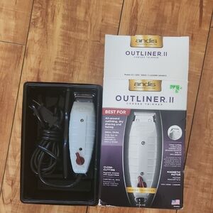 Andis Outliner II Corded Trimmer - White and Red